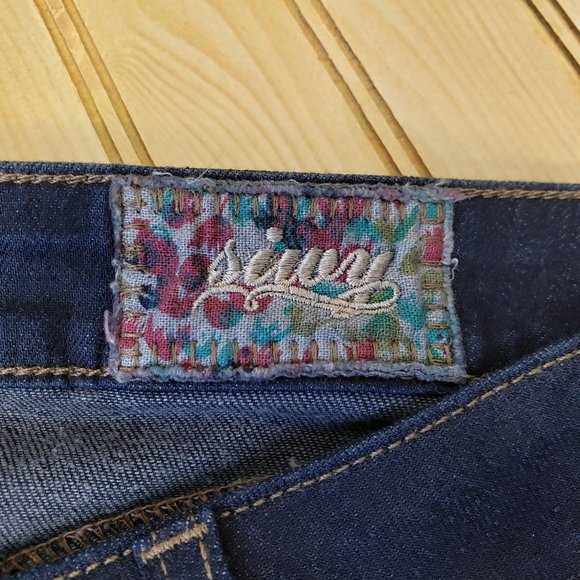 NWT Siwy Jeans Size 31 Hanna Slim Crop in Dark Rebel Rouser Wash Stretch RP $168 - Picture 12 of 14